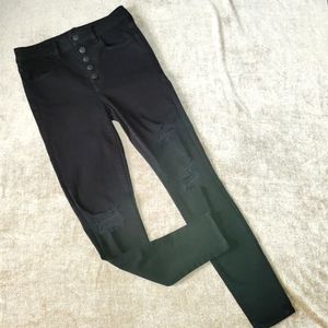 American Eagle next level stretch super hi-rise black jeggings, Sz 4